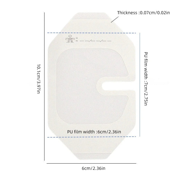 10pcs /Pack Transparent Dressing Waterproof Adhesive Clear Bandages 6x7cm by bashfashion