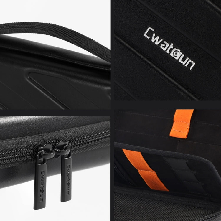 Cwatcun D163 Photography Accessories Organiser EVA Hard Shell Drop-proof Clutch Portable Digital Bag(Black) by Cwatcun