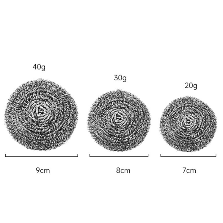 10pcs /pack 20g Steel Wool Ball Scrubber for Dishes, Pots, Pans, and Ovens Cleaning by bashfashion