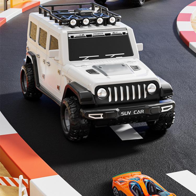 Folding Catapult Car Transformable Track Car Children Simulated Container Storage Car(Red) by bashfashion