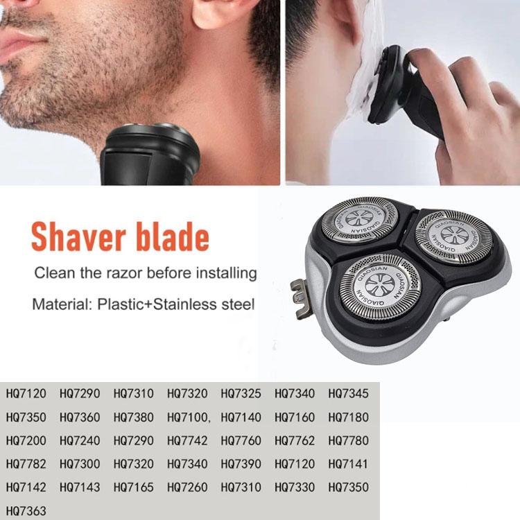 HQ7310 Blade Head for Philips Shaver HQ7360 HQ7340 7390 HQ8 Accessories(Silver) by bashfashion