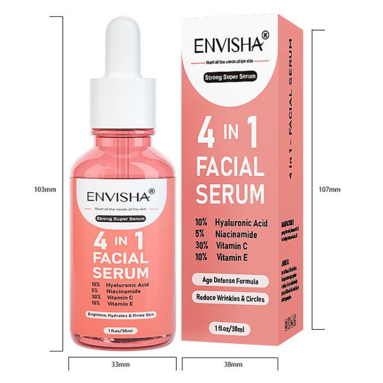 ENVISHA 30ml/ Bottle 4-in-1 Facial Serum Hydrating and Moisturizing Liquid Essence by ENVISHA