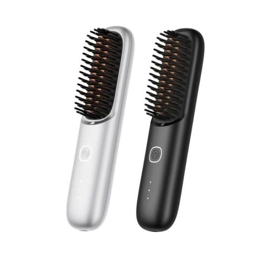 Negative Ion Hair Care Wireless Hair Straightener Portable Straight and Curly Hair Straightener(Black) by bashfashion