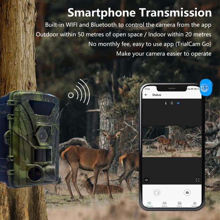 PR802W Wifi 8K Hunting Camera Outdoor Day Night Dual-use Photo Recording HD Monitoring by bashfashion