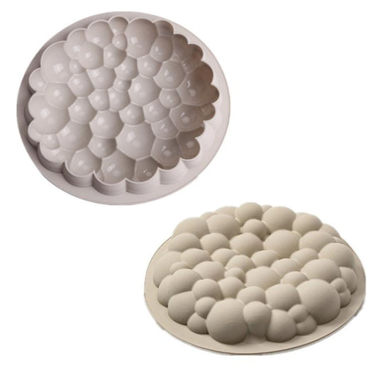 3D Round Bubble Cloud Cake Silicone Mold Mousse Pudding Jelly Mold Baking Supplies by bashfashion