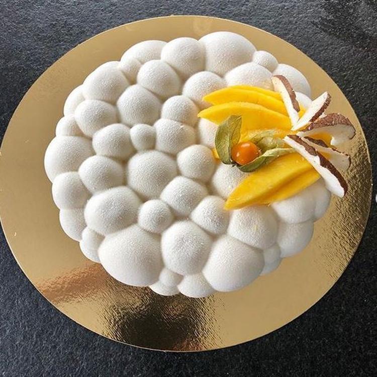 3D Round Bubble Cloud Cake Silicone Mold Mousse Pudding Jelly Mold Baking Supplies by bashfashion