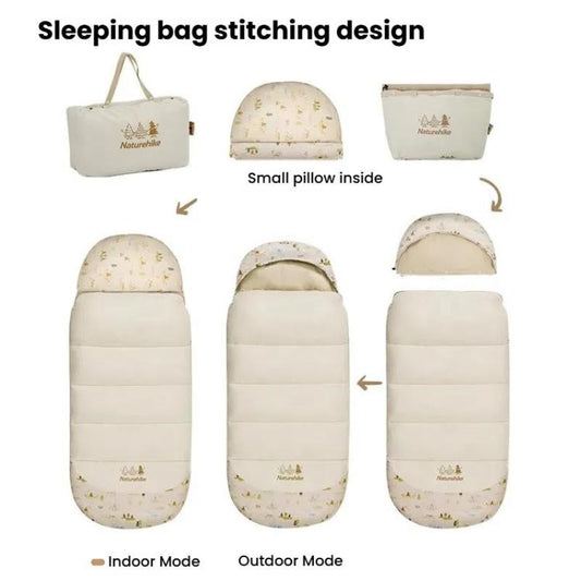 Naturehike BC300 Thick Portable Outdoor Camping Cotton Kids Sleeping Bag Camping Warm Quilt by Naturehike