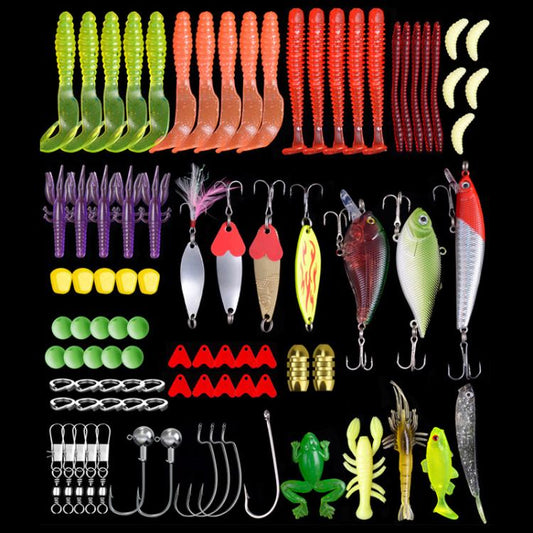 91-in-1 Outdoor Fishing Gear Bionic Bait Luya Sequin Bait Set by bashfashion