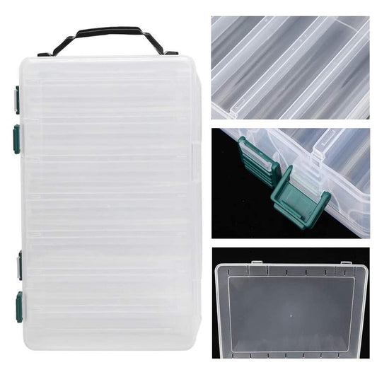 Large Capacity Double Layer Lure Storage Box Fish Hook String Hook Tool Box, Spec: 14-grids by bashfashion