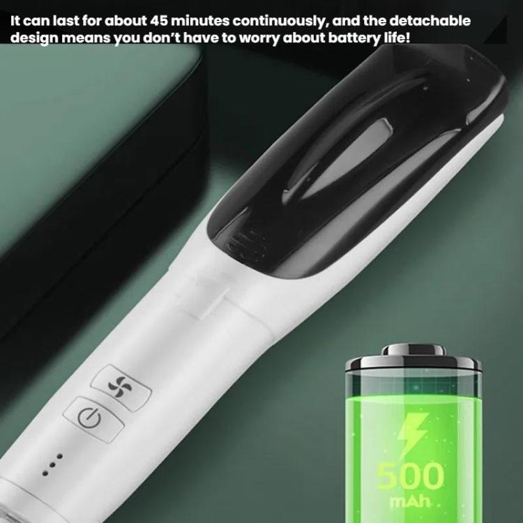 Hair-absorbing Hair Clipper Rechargeable Low Noise Hair Trimmer for Babies, Adults and Pets(White) by bashfashion