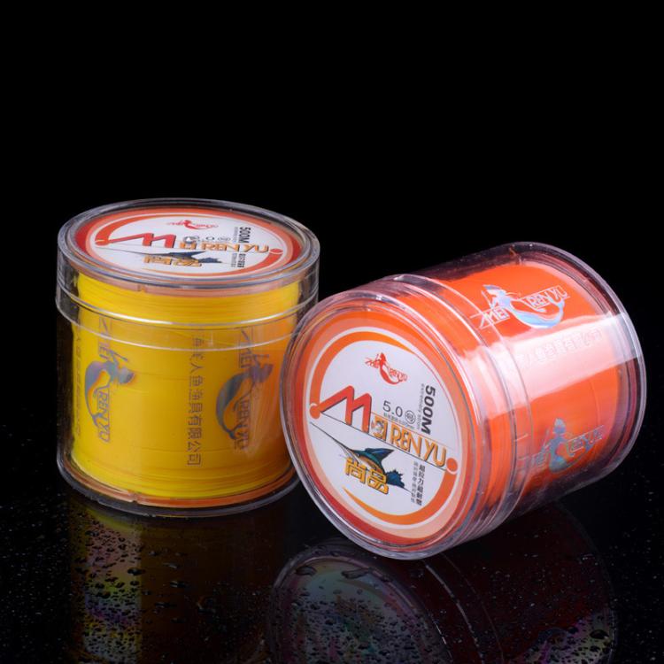 Meirenyu 500m Semi-floating Rocky Fishing Line Wear-resistant Lure Nylon Fishing Line, Size: 8.0(Yellow) by Meirenyu