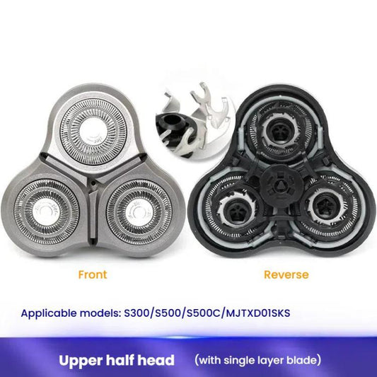 For Xiaomi Mijia S300 / S500 / S500C / MJTXD01SKS Electric Shaver Blade Head Replace Accessories, Style: Upper Half Head ( With Single Layer Blade ) by bashfashion