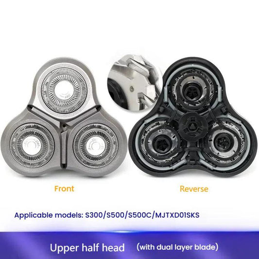 For Xiaomi Mijia S300 / S500 / S500C / MJTXD01SKS Electric Shaver Blade Head Replace Accessories, Style: Upper Half Head ( With Dual Layer Blade ) by bashfashion