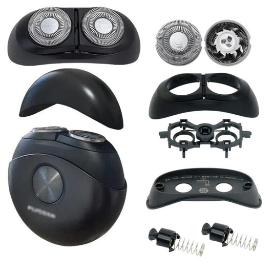 For FLYCO Shaving Razor FS890 891 892 FS893 Replacement Blade Head Accessories, Style: 2pcs Axle Caps + Springs by bashfashion