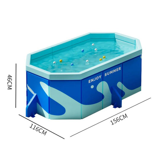 Children Home Free Inflatable Swimming Pool Foldable Outdoor Bracket Play Pool, Spec: 1.6m by bashfashion