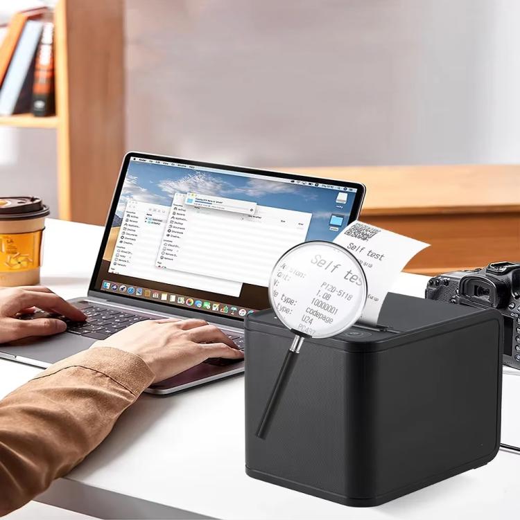 Xprinter XP-80T 80mm QR Code Supermarket Receipt Label Thermal Printer, Spec: USB+Lan(UK Plug) by Xprinter