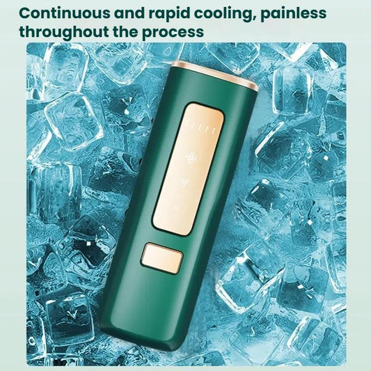 Sapphire Ice Sense Painless Laser Hair Remover Intense Pulse Ice Hair Removal Device, Style: Crystal Green FY-509AL(EU Plug) by bashfashion