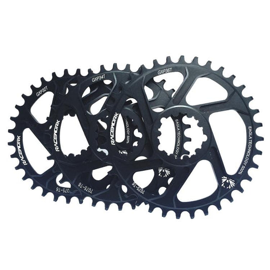 RACEWORK 7075-T6 For SRAM Mountain Bike Single Plate Round Bicycle Sprocket, Spec: 3mm 34T by RACEWORK