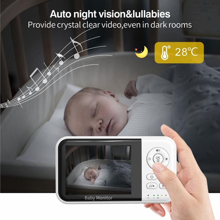 3.2 inch LCD Wireless Video Baby Monitor 2 Way Audio Talk Night Vision Surveillance Security Camera AU Plug by bashfashion