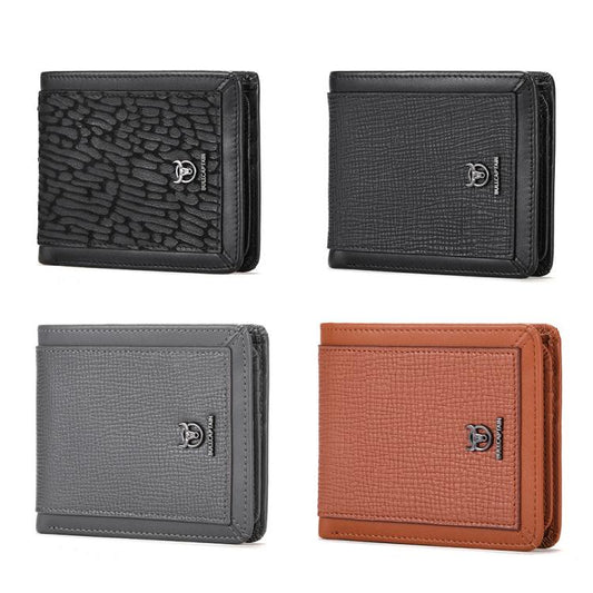 BULL CAPTAIN 07 RFID Anti-theft Top-layer Cowhide Multiple Card Slots Wallet(Gray) by BULL CAPTAIN