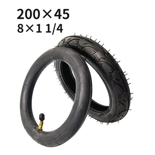 200 X 45 8 Inch Electrical Scooter Tires 8 X 1 1/4 Stroller Tire Accessories, Style: Inner And Outer Tire by bashfashion
