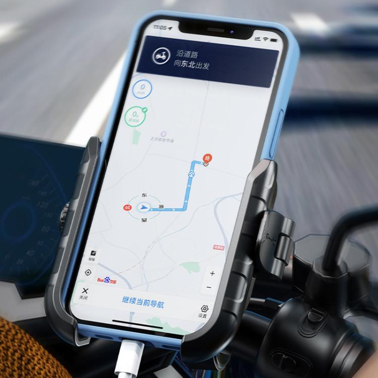 Kewig Motorcycle Bicycle Non-Blocking Mobile Phone Camera Navigation Bracket(M8SP-C1) by Kewig