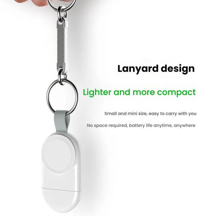 For Apple Watch 1/2/3/4/5/6/7/8/9/10/SE Portable USB Magnetic Wireless Charger(White) by bashfashion