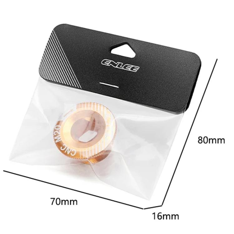 ENLEE Aluminum Bicycle Crank Cover Crank Screws, Color: M20 Blue by ENLEE