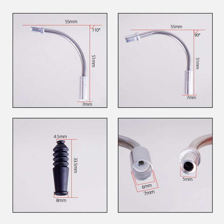 4pcs / Set 5sets ZTTO Bicycle V Brake Bend Accessories Brake Cable Dust Protective Cover by ZTTO