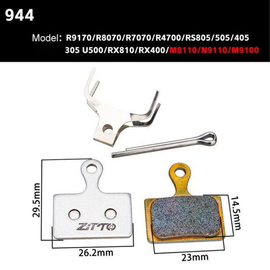 2pairs ZTTO Bicycle Metal Sintered Cable Mountain Road Bike Electrical Scooter Disc Brake Linings, Style: 944 by ZTTO