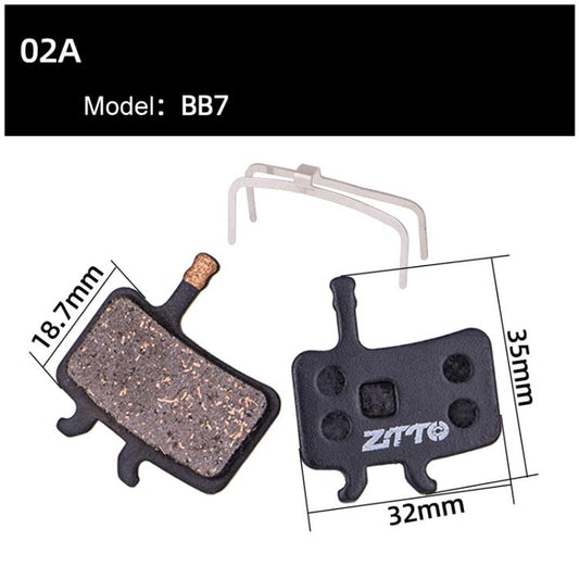 2pairs ZTTO Bicycle Disc Braking Pads Mountain Bike Semi-Metallic Resin Brake Pads, Model: MS-02A by ZTTO