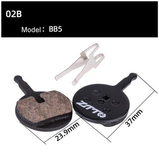 2pairs ZTTO Bicycle Disc Braking Pads Mountain Bike Semi-Metallic Resin Brake Pads, Model: MS-02B by ZTTO