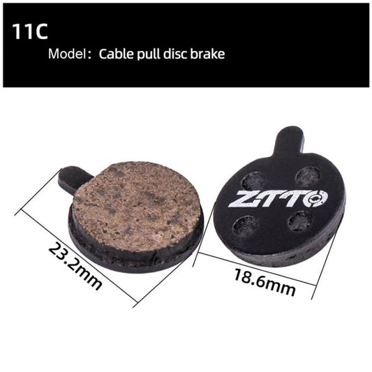 2pairs ZTTO Bicycle Disc Braking Pads Mountain Bike Semi-Metallic Resin Brake Pads, Model: MS-11C by ZTTO