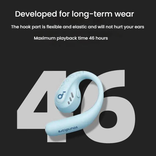 ANKER A3871 Soundcore AeroFit Pro Noise Reduction HD Sound Quality Bone Conduction Wireless Bluetooth Earphones(Black) by ANKER