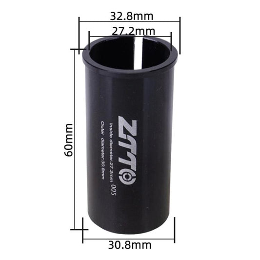 27.2-30.8mm 005 2pcs ZTTO Bicycle Seat Post Conversion Sleeve Reducer Cover(Black) by ZTTO