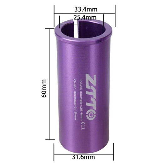 25.4-31.6mm 011 2pcs ZTTO Bicycle Seat Post Conversion Sleeve Reducer Cover(Purple) by ZTTO
