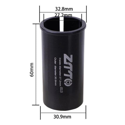 27.2-30.9mm 013 2pcs ZTTO Bicycle Seat Post Conversion Sleeve Reducer Cover(Black) by ZTTO