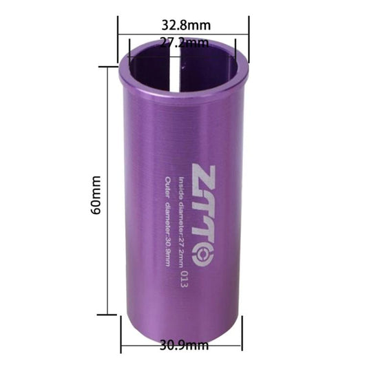 27.2-30.9mm 013 2pcs ZTTO Bicycle Seat Post Conversion Sleeve Reducer Cover(Purple) by ZTTO