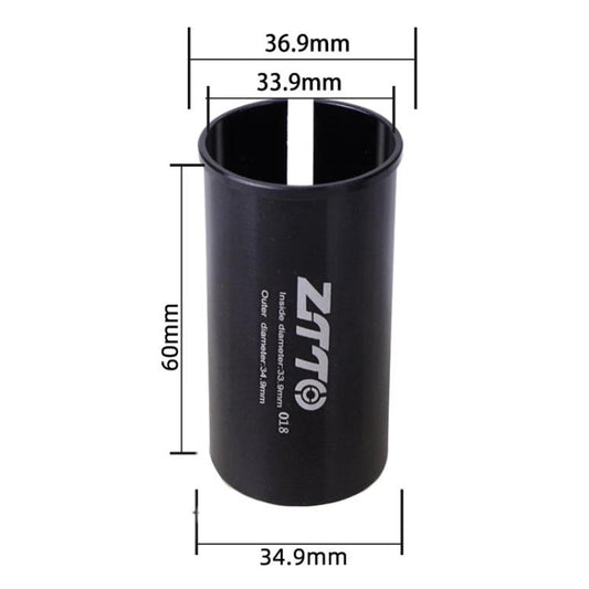 33.9-34.9mm 018 2pcs ZTTO Bicycle Seat Post Conversion Sleeve Reducer Cover(Black) by ZTTO