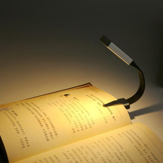 Portable Clip Book Lamp Mini Desk Lamp Learning Reading Rechargeable Clip Bookmark Light(Magnetic Dual Clip Set) by bashfashion