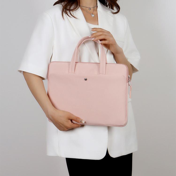 13-13.3inch Universal Laptop Bag Women Lightweight Gaming Computer Bag, Color: Beige by bashfashion