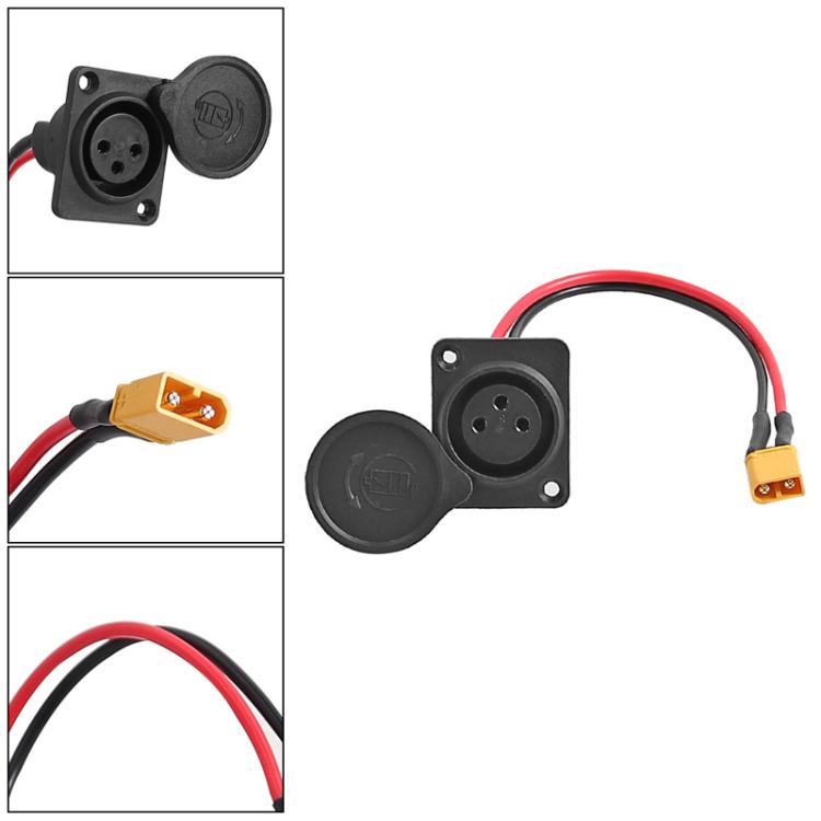 X1673 For INOKIM OXO OX Electrical Scooter Power Port XLR Cannon 3-Pin Charging Socket by bashfashion