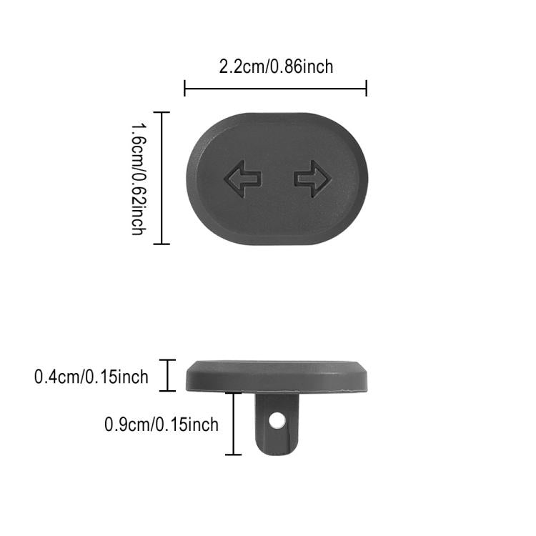 For Ninebot G2 MAX 2 F2 PRO Electric Scooter Turn Signal Switch Button - Replacement LED Light Control Switch(Black) by bashfashion