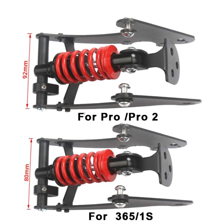 For Xiaomi M365/1S Electric Scooter Rear Shock Absorber Suspension System Ride Vibration Reduction Kit Black by bashfashion