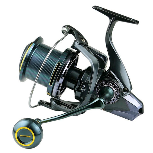 YUMOSHI TC14000 Guide Rod Structure All-Metal Spinning Reel Zero Backlash 4.7:1 Gear Ratio, Screw-In Handle for Surf Casting & Anchoring by YUMOSHI
