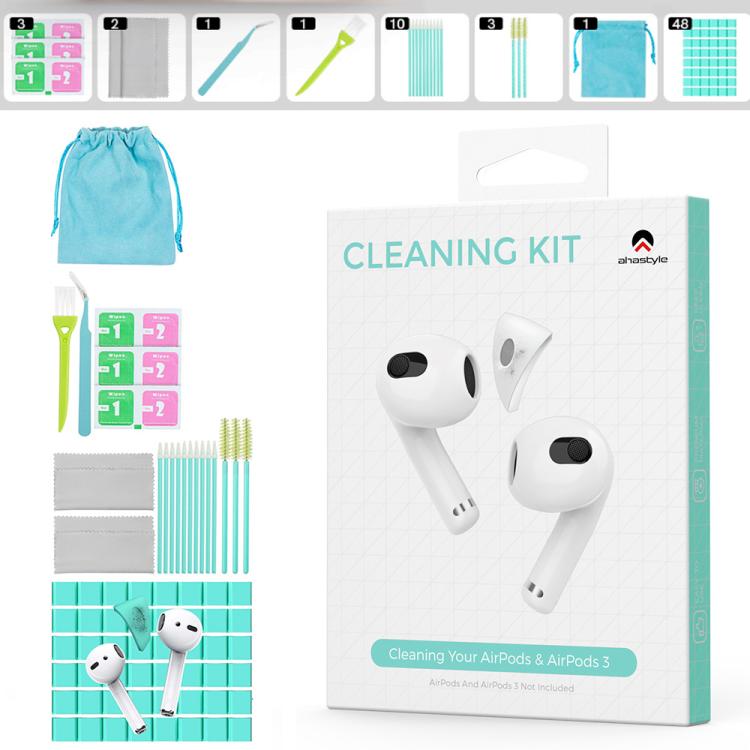 AhaStyle PT178 Earphone Cleaning Kit Keyboard Tablet Electronic Cleaning Tools(Pink) by AhaStyle