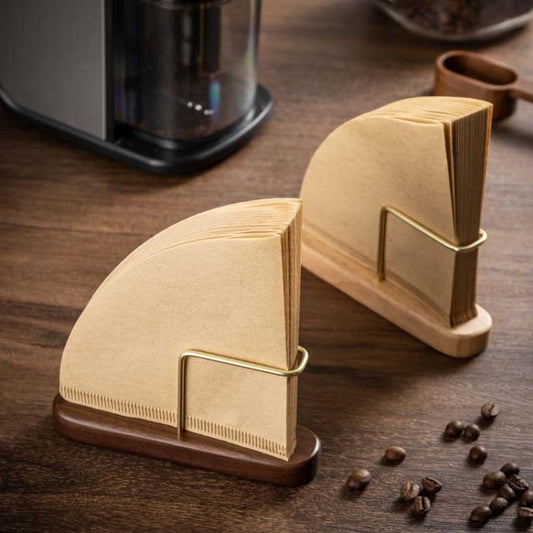 Walnut Wood Coffee Filter Paper Holder Household Filter Paper Box Solid Wood Storage Stand by bashfashion