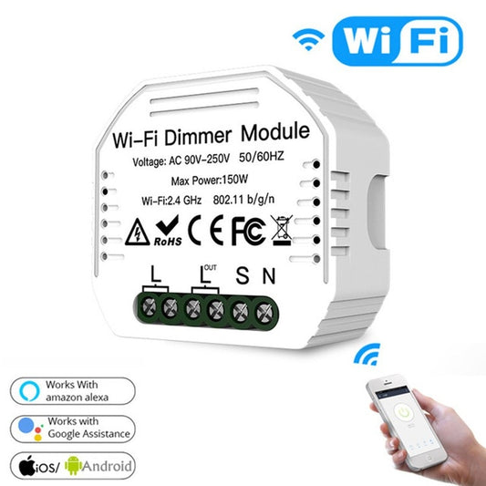Concealed Wifi Smart Switch Dimmer Switch And Traditional Switch Dual Control Smart Switch by bashfashion