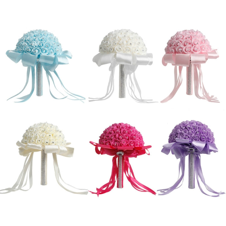 Bride Holding Bouquet Creative Simulation Holding Bouquet Wedding Supplies(White) by bashfashion