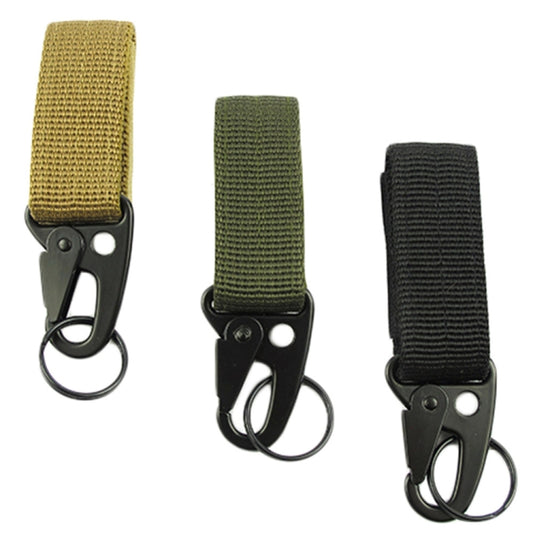 2PCS Outdoor Camping Carabiner Backpack Hooks Olecranon Molle Hook Survival Gear EDC Nylon Keychain Clasp(Army Green) by YYEDC